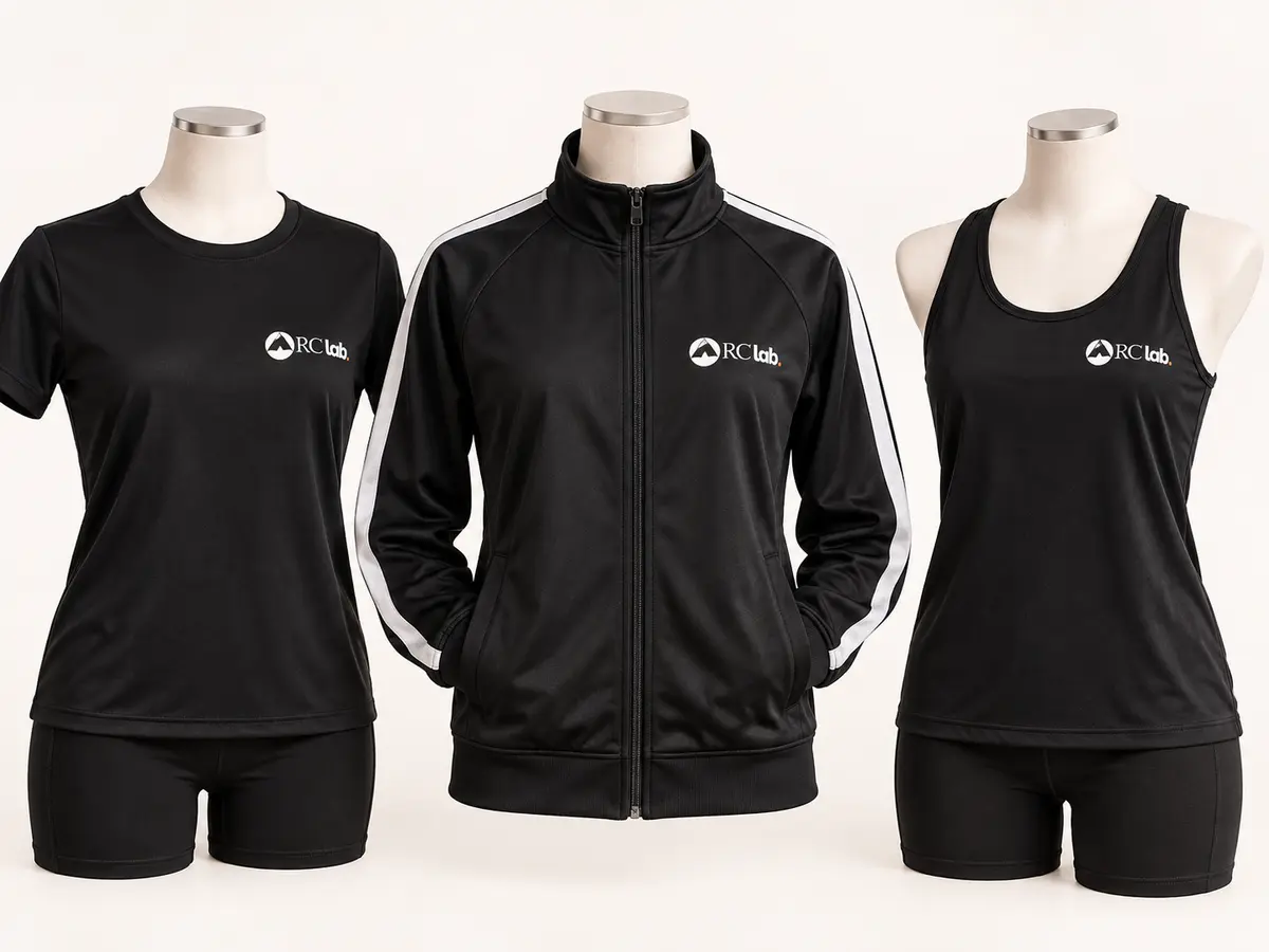 Vestuário preto personalizado para dança e fitness ARC Lab